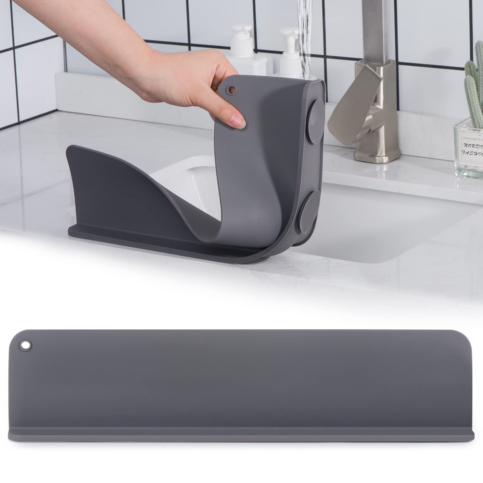 Kitchen Sink Splash Guard - Silicone Splash Guard for Water Sink, Bathtub, Faucet, Sink Backsplash Guard