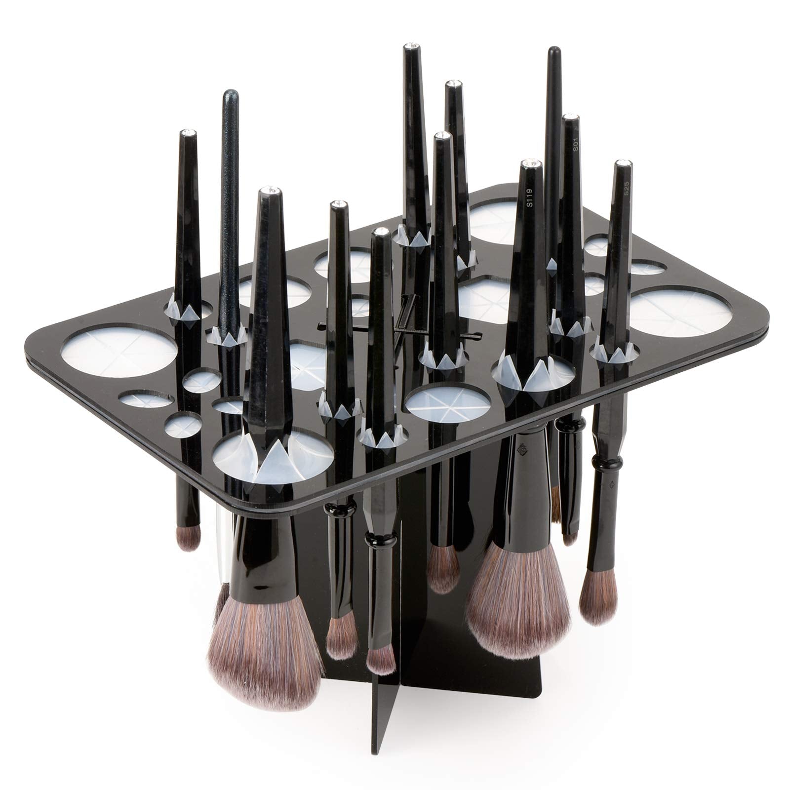 26 Hole Makeup Brush Air Drying Brush Holder Cosmetic Brush Drying Rack