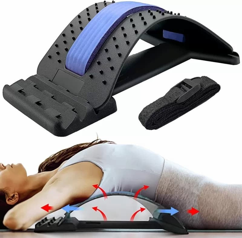 Multi-Level Lumbar Support Stretcher Spinal, Lower and Upper Muscle Pain Relief