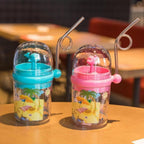 Creative 260Ml Kids Funny Whale Water Spray Drinking Cup