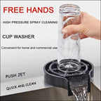 Automatic Cup Washer, Faucet Glass Cleaner For Kitchen Sink High Pressure Glass Cleaner