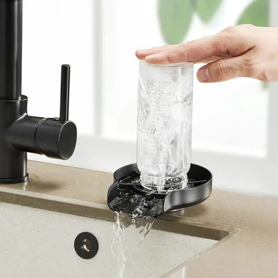 Automatic Cup Washer, Faucet Glass Cleaner For Kitchen Sink High Pressure Glass Cleaner