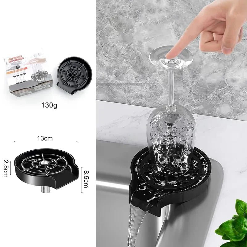 Automatic Cup Washer, Faucet Glass Cleaner For Kitchen Sink High Pressure Glass Cleaner
