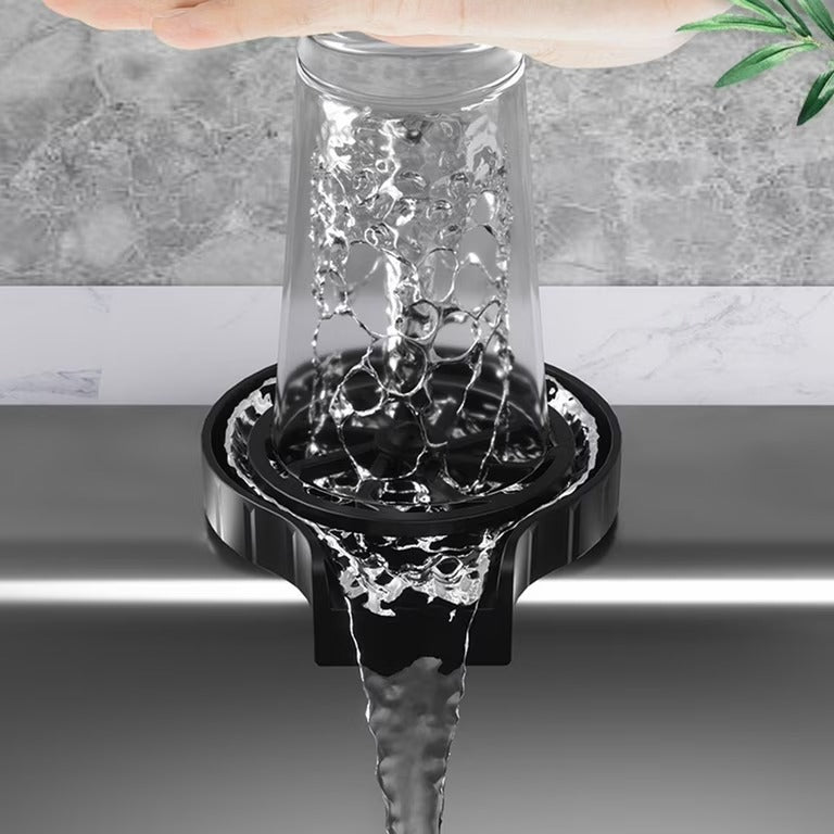 Automatic Cup Washer, Faucet Glass Cleaner For Kitchen Sink High Pressure Glass Cleaner