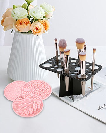 26 Hole Makeup Brush Air Drying Brush Holder Cosmetic Brush Drying Rack