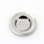 Stainless Steel Round Hole Mesh Kitchen Bathroom Floor Drain Sink 2 PCS