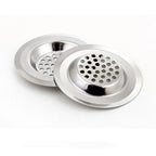 Stainless Steel Round Hole Mesh Kitchen Bathroom Floor Drain Sink 2 PCS