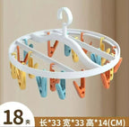 Multi-Clip Windproof Folding Drying Rack