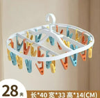 Multi-Clip Windproof Folding Drying Rack