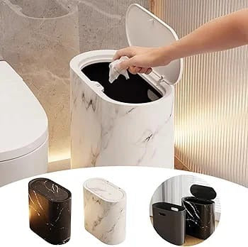Luxury Slim Press-Top Trash Can