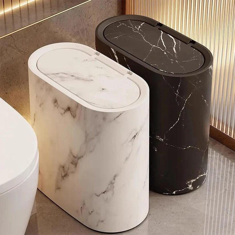 Luxury Slim Press-Top Trash Can