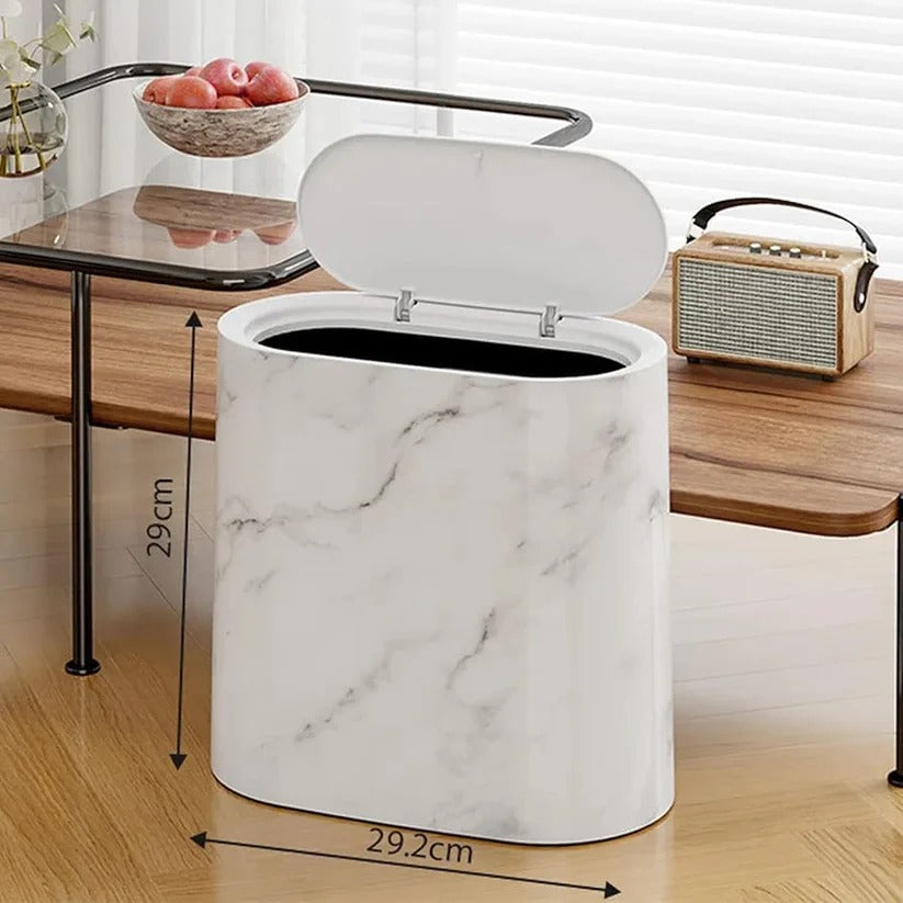 Luxury Slim Press-Top Trash Can