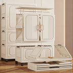 Modern Foldable Portable Wardrobe Closet with Magnetic Doors