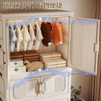 Modern Foldable Portable Wardrobe Closet with Magnetic Doors