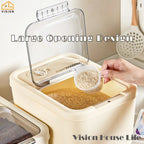 Timed Large-Capacity Rice & Grain Storage Container