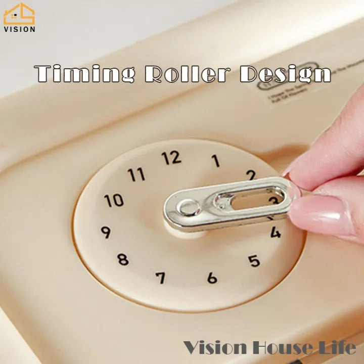 Timed Large-Capacity Rice & Grain Storage Container