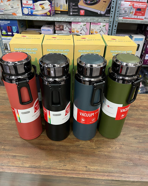 1000ml Stainless Steel Vacuum Cup – Hot & Cold Thermal Bottle- Random Color