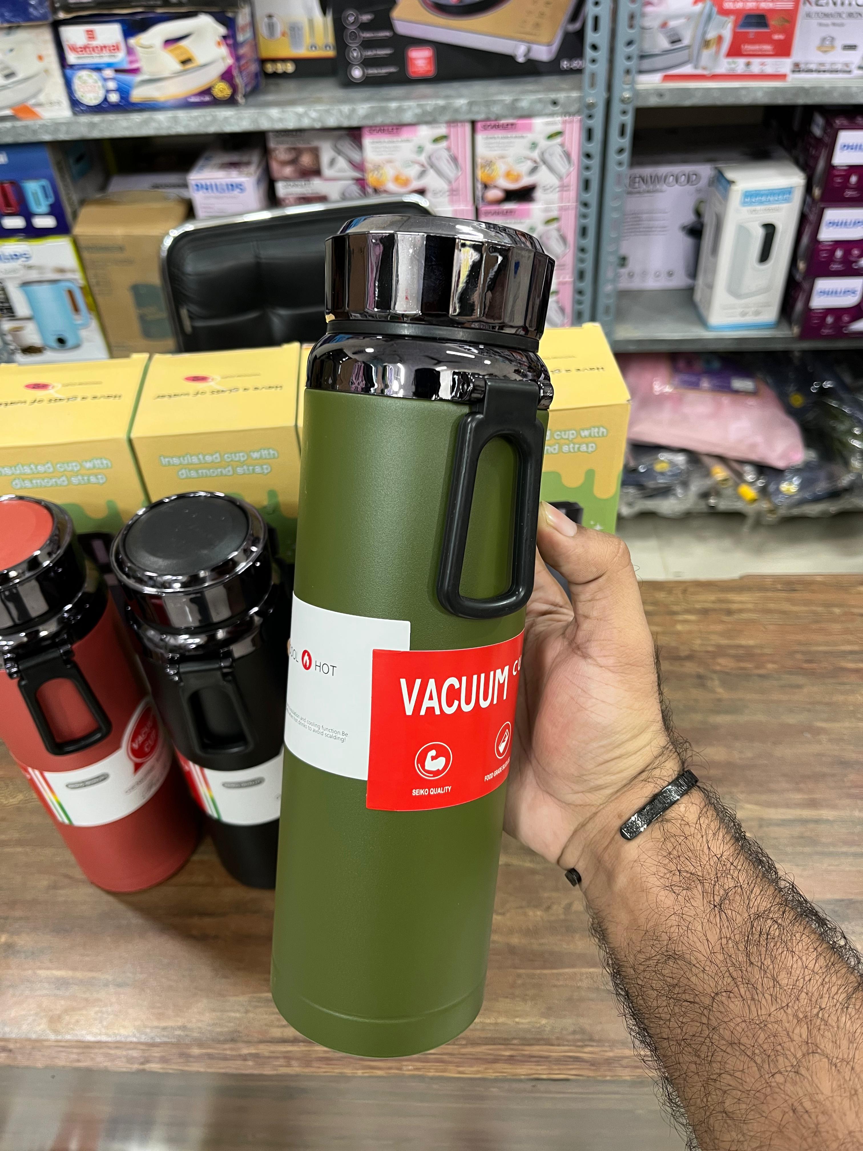 1000ml Stainless Steel Vacuum Cup – Hot & Cold Thermal Bottle- Random Color