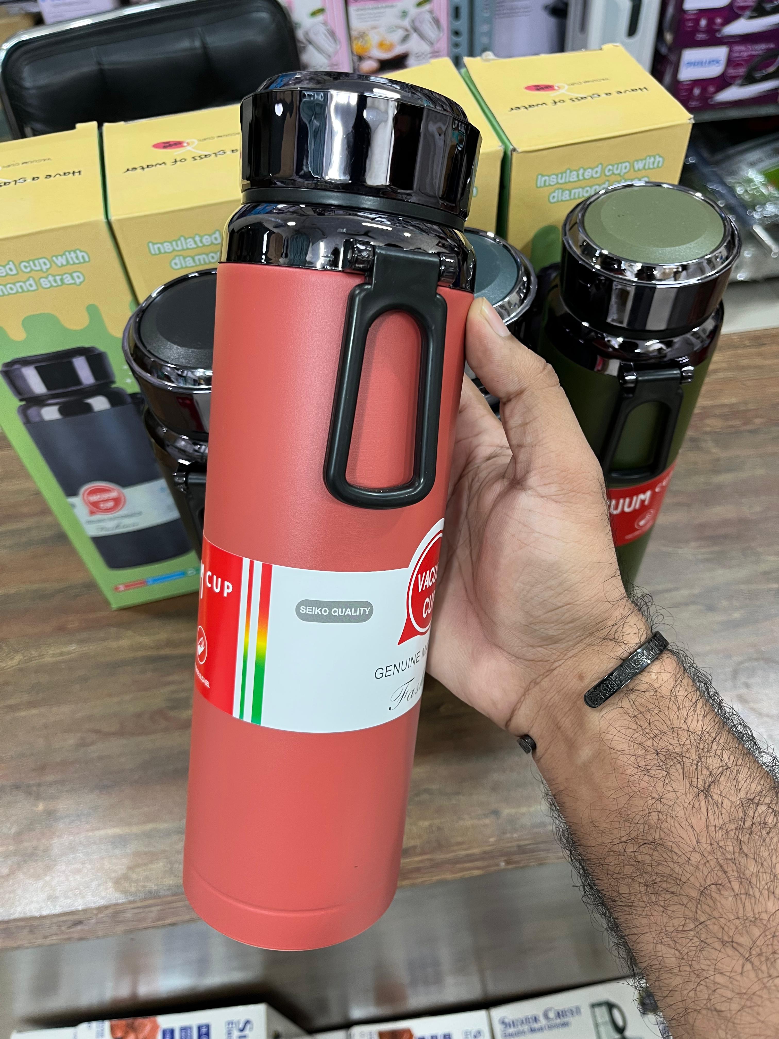 1000ml Stainless Steel Vacuum Cup – Hot & Cold Thermal Bottle- Random Color
