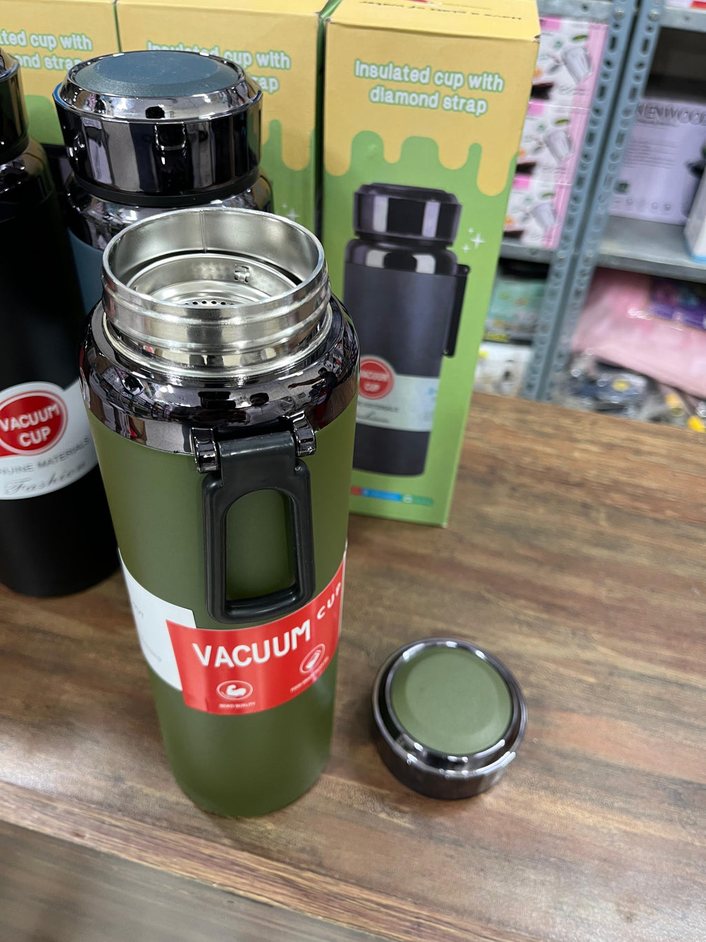 1000ml Stainless Steel Vacuum Cup – Hot & Cold Thermal Bottle- Random Color