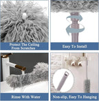 Foldable Cleaning Grey Duster (Premium Quality) (Big Size)
