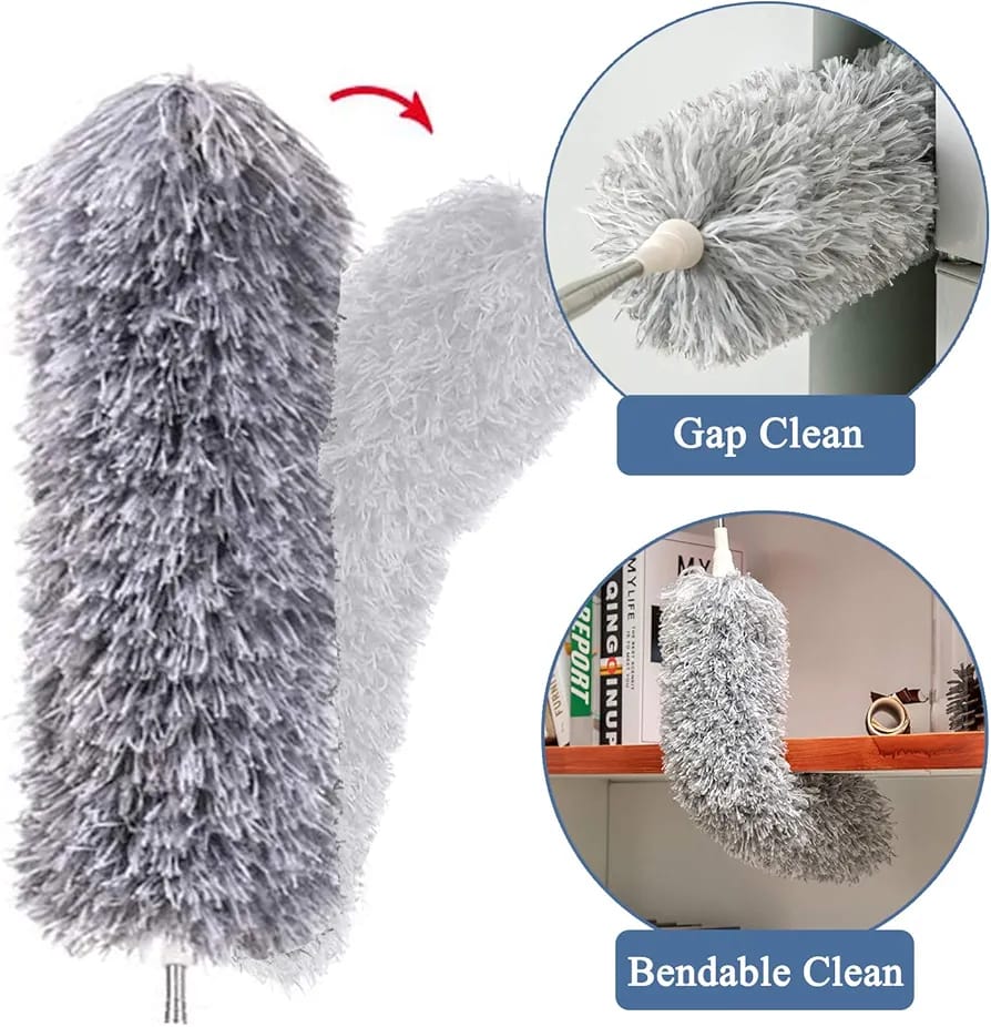 Foldable Cleaning Grey Duster (Premium Quality) (Big Size)