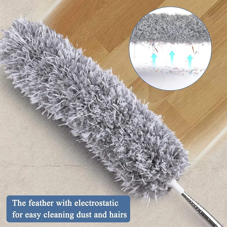 Foldable Cleaning Grey Duster (Premium Quality) (Big Size)
