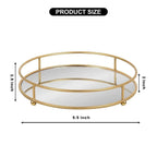 Glassy Golden Vanity Display with Mirror