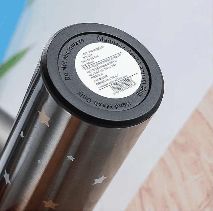 Stainless Steel Temperature Water Bottle 500Ml