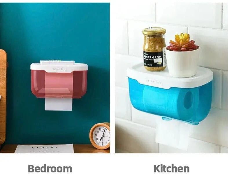 Wall Mounted Sticking Tissue Holder