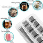 6 Grid Steel Ice Cubes With Clip