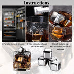 6 Grid Steel Ice Cubes With Clip