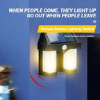 Double Head Antique Solar Sensor Lamp