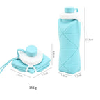 Silicone Folding Water Cup Portable Cycling Water Cup Bicycle Water Bottle