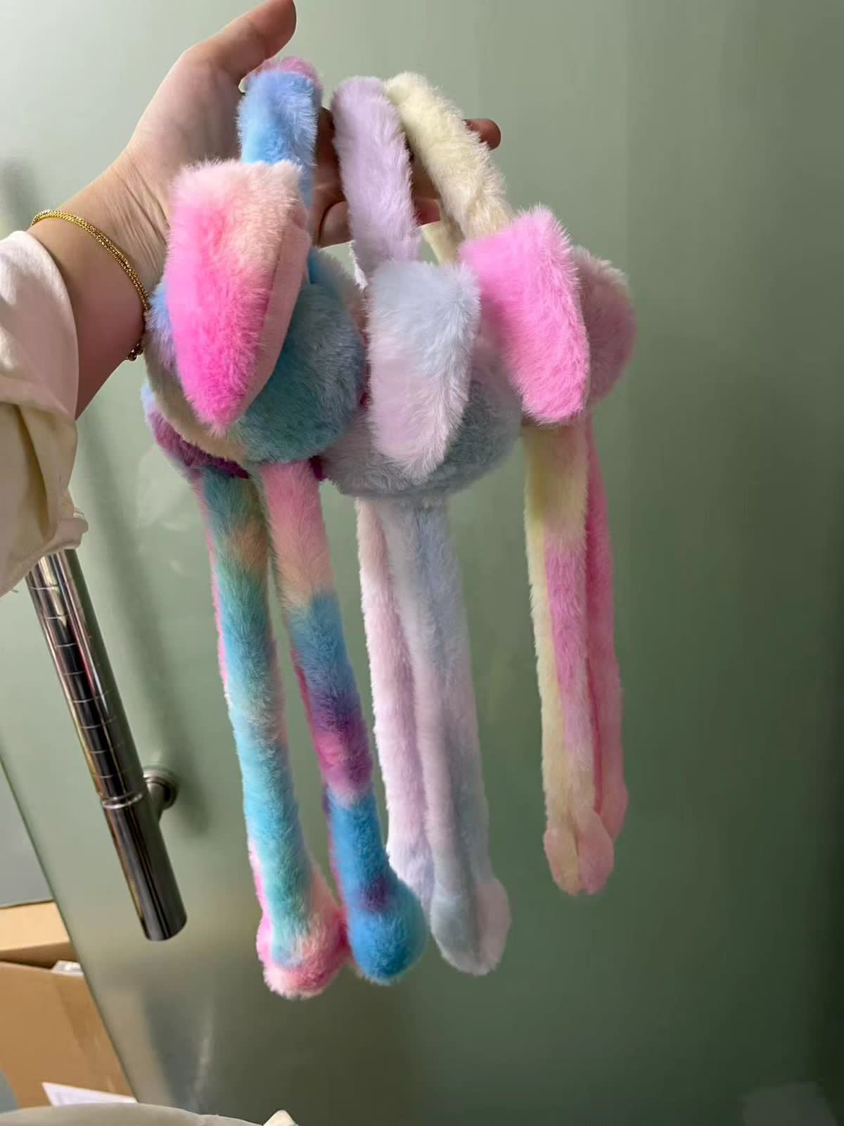 Premium Cute Bunny Earmuffs with Plush Moving Ears - My Store