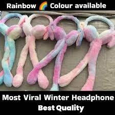Premium Cute Bunny Earmuffs with Plush Moving Ears - My Store