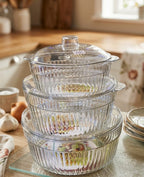 3Pcs Plastic Acrylic Bowl Set