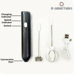 Coffee Beater and Egg Whisker - Rechargeable - Milk Frothe