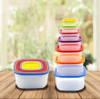 Stackable Food Storage Containers Set