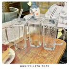 Glass Mason Jar Mug with Handle, Lid & Reusable Straw – 250ML