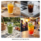 Glass Mason Jar Mug with Handle, Lid & Reusable Straw – 250ML