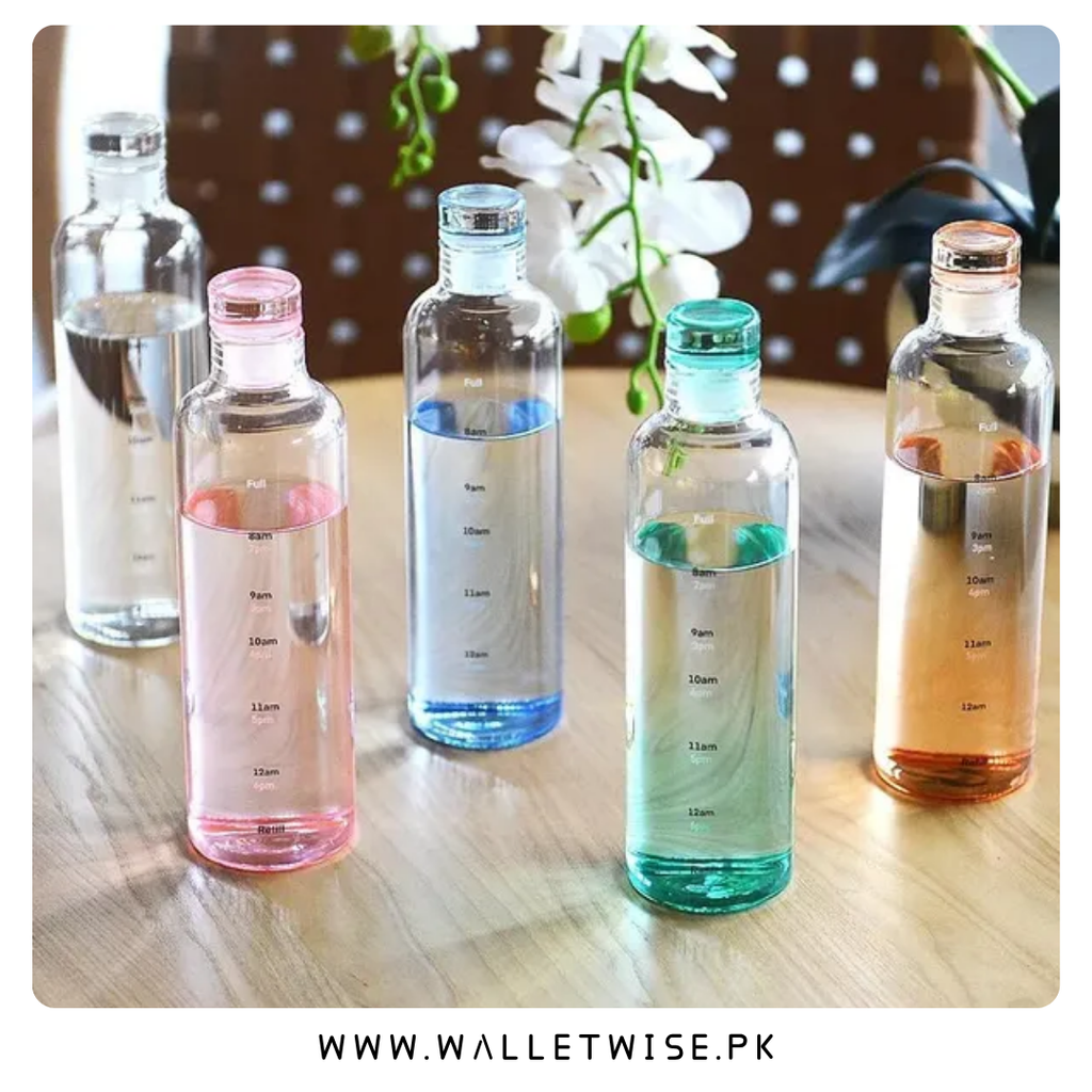 Glass Water Bottle with PP Screw Cap – 350ML, 500ML, 750ML & 1000ML