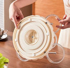 5 Plates Rotating Serving Luxury Fruit Tray