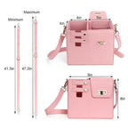 Tumbler Leather Bag with Compartment & Cup Holder