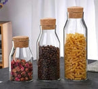 Glass Bottles with Cork Stopper