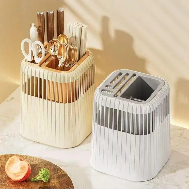 360 Rotating Utensils Rack Multi-Purpose for Knife & Cutlery