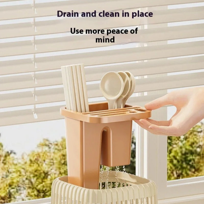 360 Rotating Utensils Rack Multi-Purpose for Knife & Cutlery