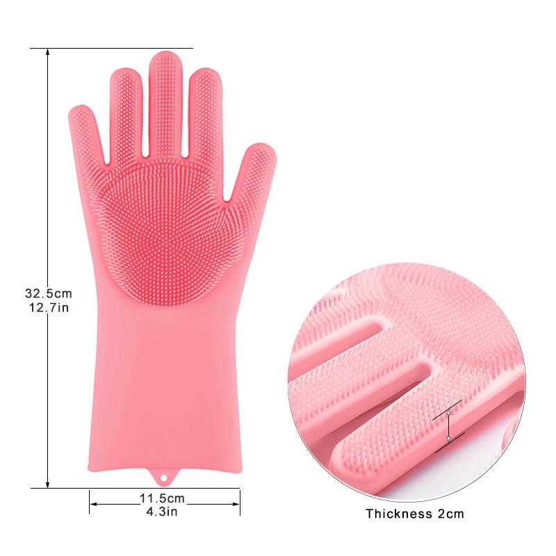 Magic Washing Gloves - Pair Of Silicone Washing Gloves