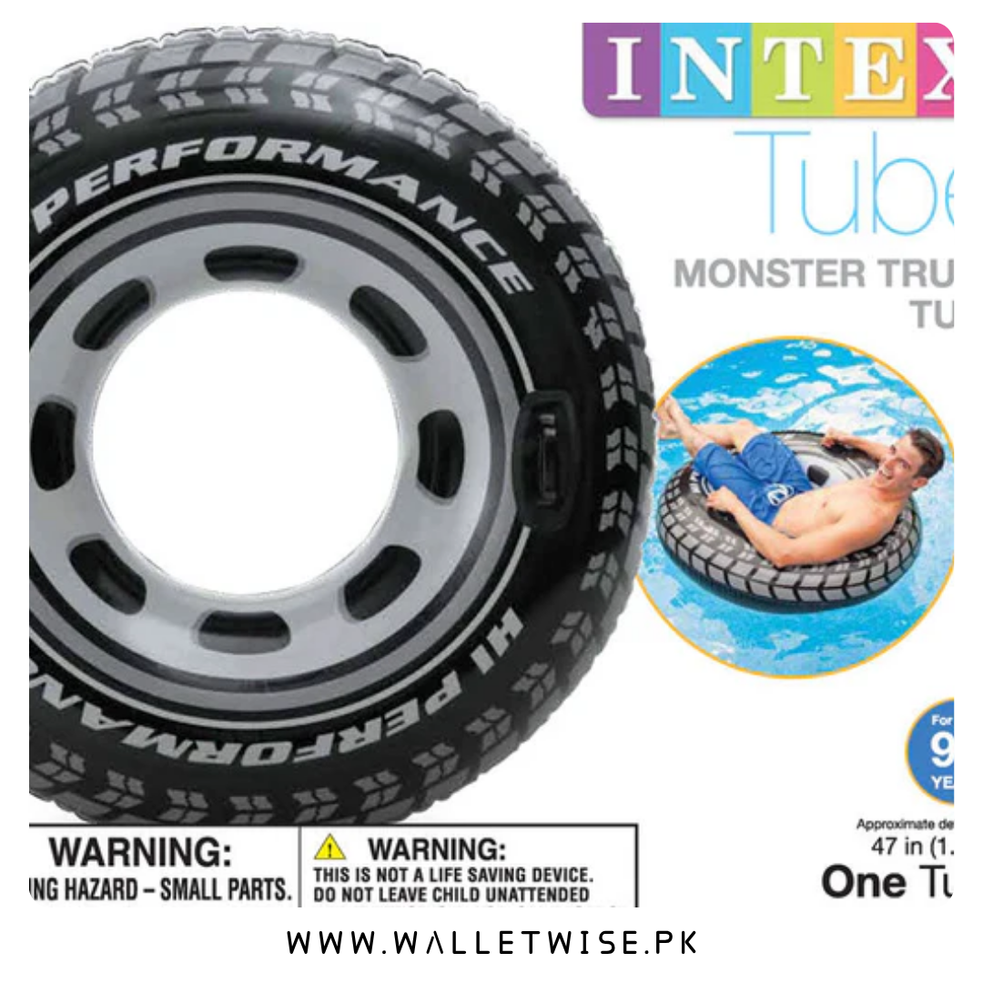 INTEX 36 Inch Inflatable Tire Swim Tube – Pool & Beach Float Ring (91cm)