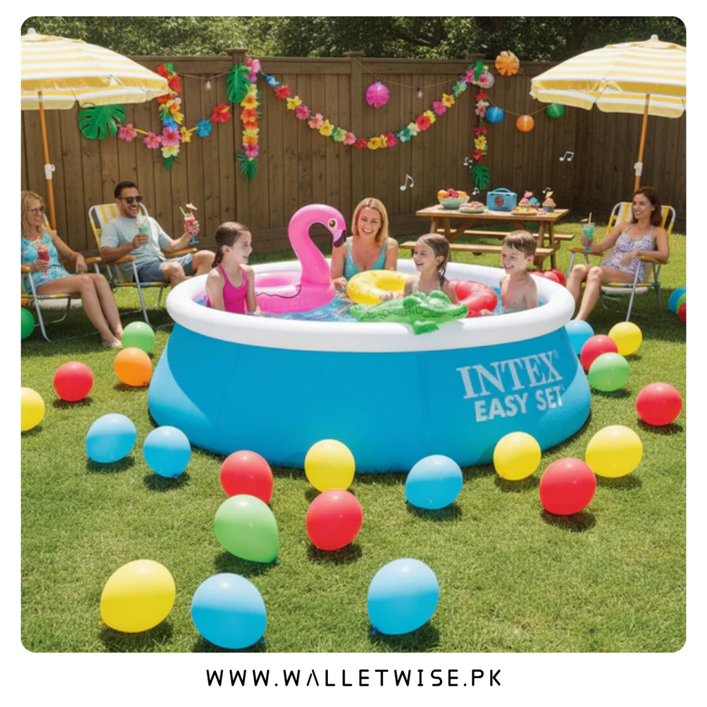 INTEX Easy Set Inflatable Swimming Pool 6ft x 20in (183 × 51 cm)
